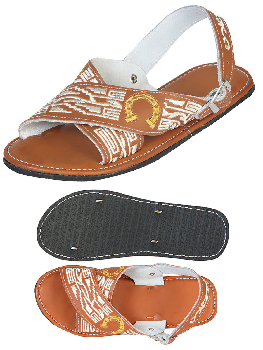 Mexican Artisanal Sandals 50% Leather, 50% Synthetic Natural 603789